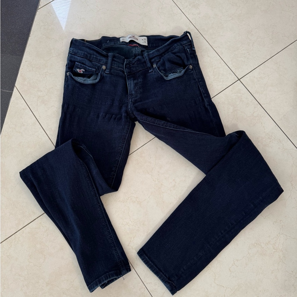 Hollister Women's Dark Blue Jeans